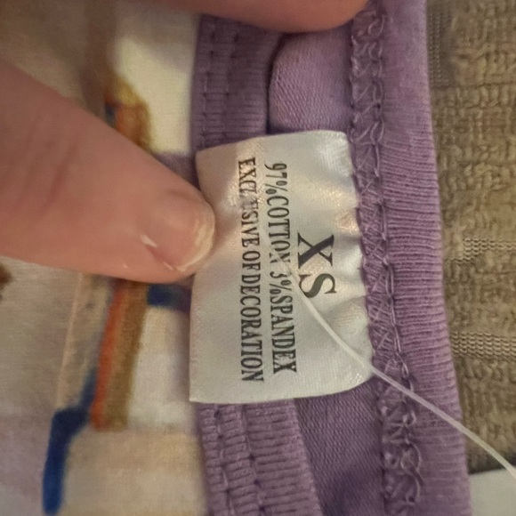 Purple Princess Long Sleeve pajama size Xs - Picture 4 of 4